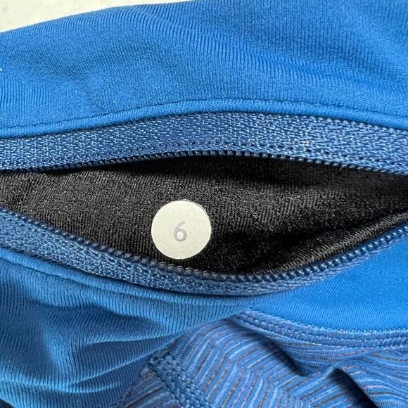 Lululemon Run for Your Life Crop Legging SIZE 6 Limitless Space Blue black - Picture 7 of 11